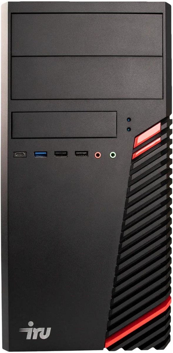 

Системный блок IRU Corp 312, Intel Pentium G6405 4.1 ГГц, 4Gb RAM, 4Tb HDD+500Gb HDD, без ОС, черный (1679790), 312