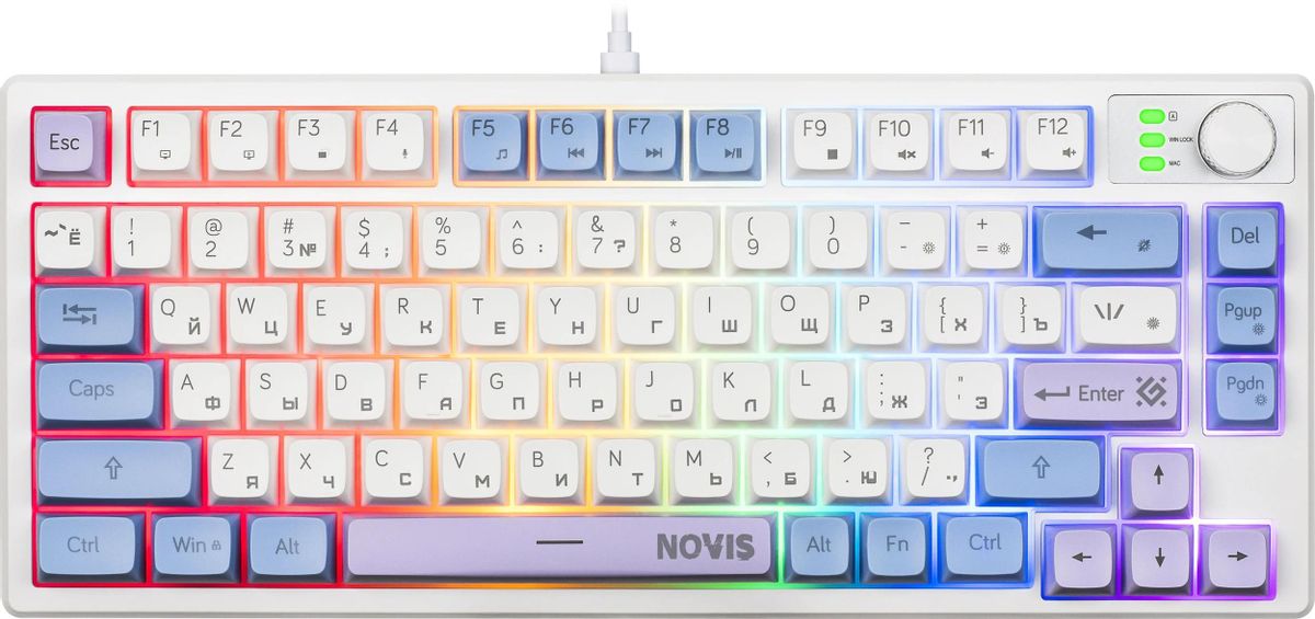 Клавиатура Defender Novis GK-318 , USB, белый (10000146986)