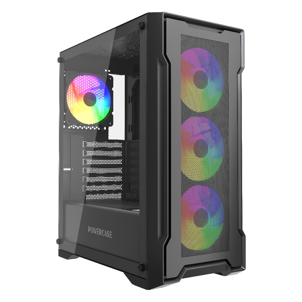 Корпус PowerCase Mistral X4B, Midi-Tower, без БП, черный