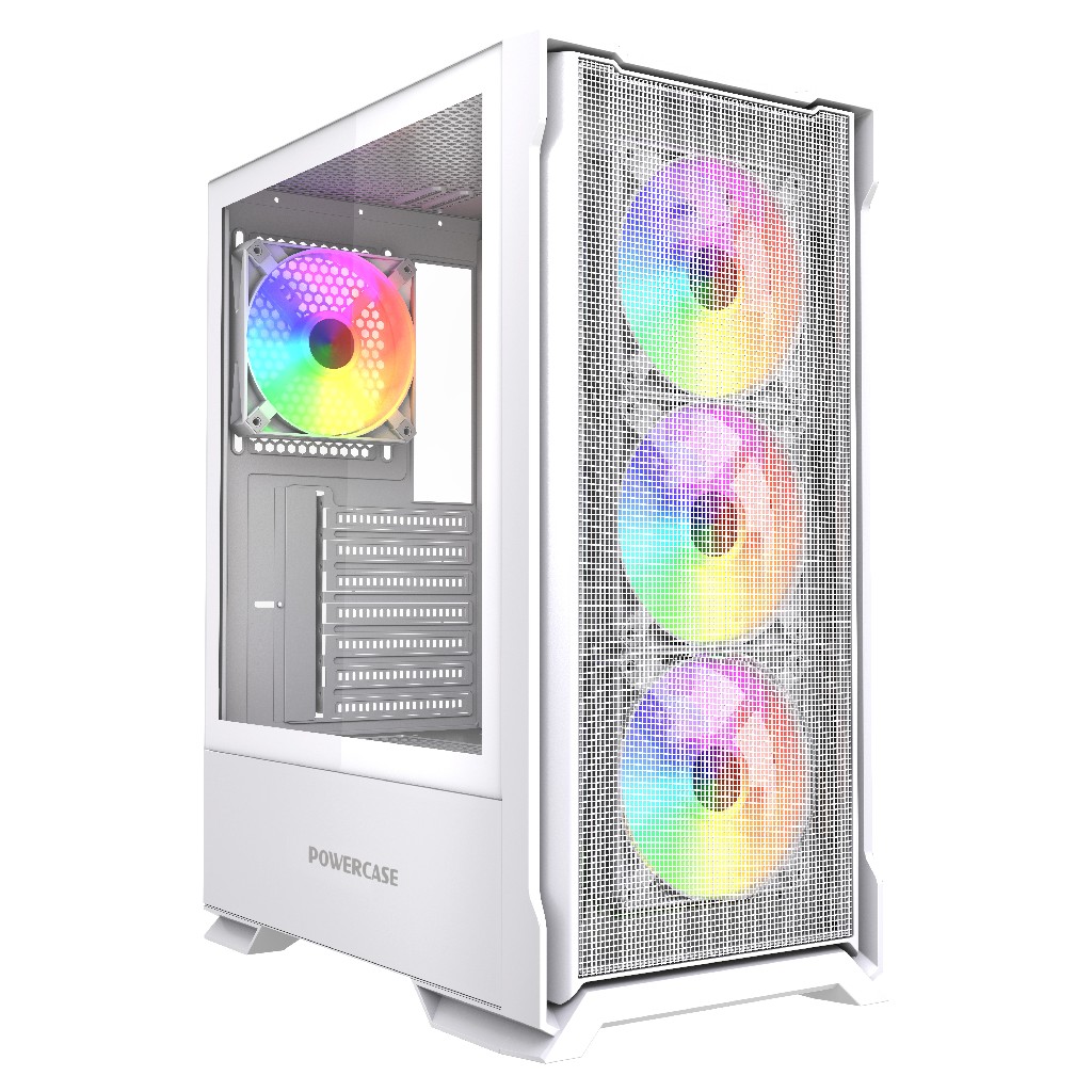 Корпус PowerCase Mistral AZ4W, Midi-Tower, без БП, белый