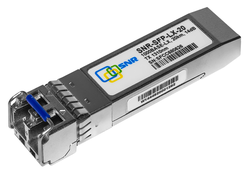 

Модуль SFP SNR SNR-SFP-LX-20, 20 км, LC, Tx:1310 нм, 1 Гбит/с, SM (SNR-SFP-LX-20), Серебристый, SNR-SFP-LX-20