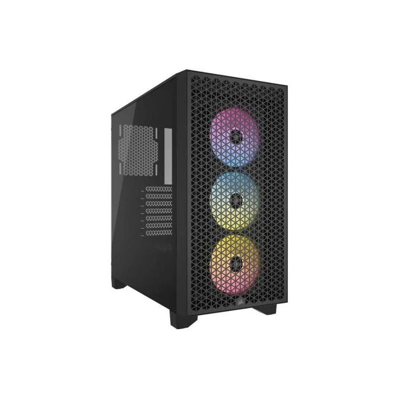 Корпус Corsair 3000D RGB Airflow, Midi-Tower, без БП, черный