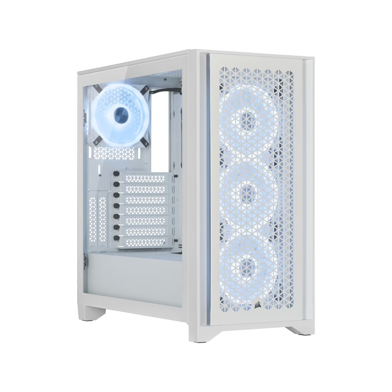 Корпус Corsair iCUE 4000D RGB Airflow, Midi-Tower, без БП, белый