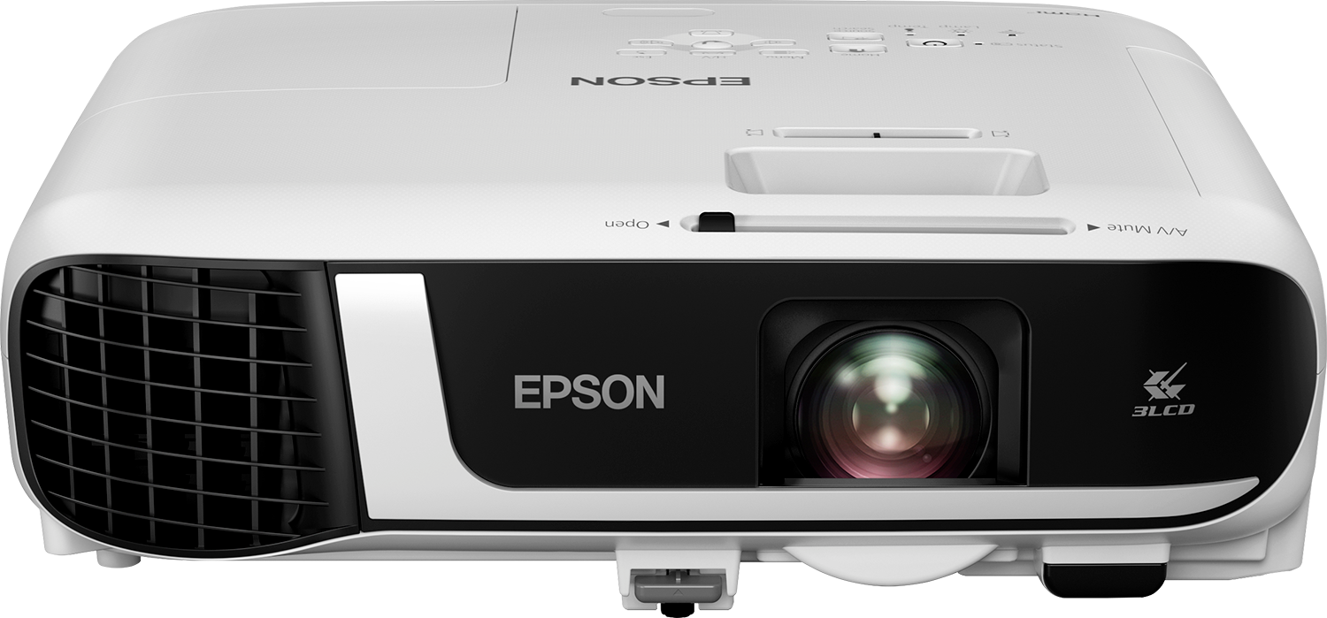 

Проектор Epson EB-FH52, 3LCD, 1920x1080, 4000лм, черный/белый (V11H978040), EB-FH52