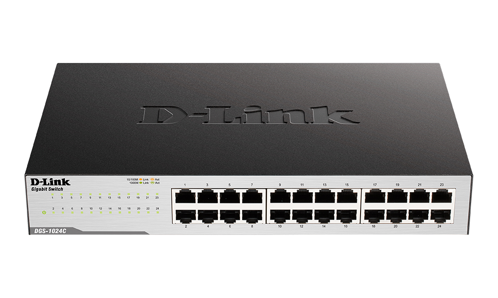 Коммутатор D-Link DGS-1024C, 24x1 Гбит/с (DGS-1024C/B2A)