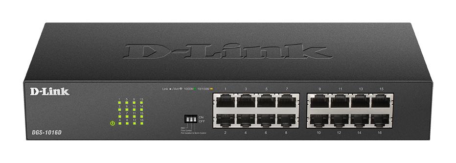 Коммутатор D-Link DGS-1016D, 16x1 Гбит/с (DGS-1016D/J1A)