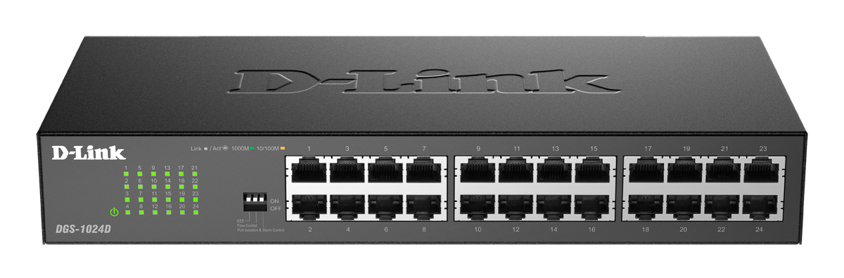Коммутатор D-Link DGS-1024D, 24x1 Гбит/с (DGS-1024D/J1A)