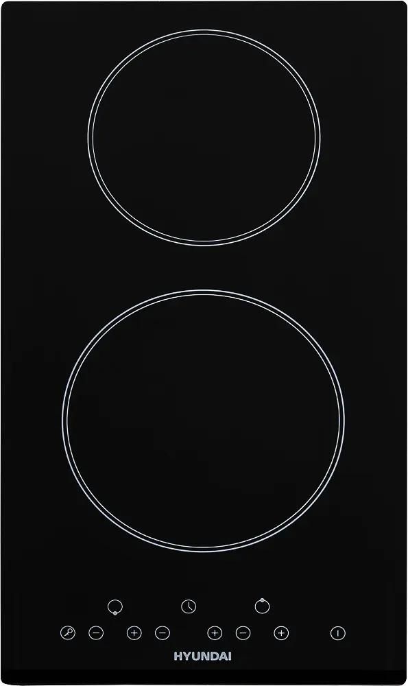 Электрическая варочная панель Hyundai HHE 3250 BG 2 конфорки, черный