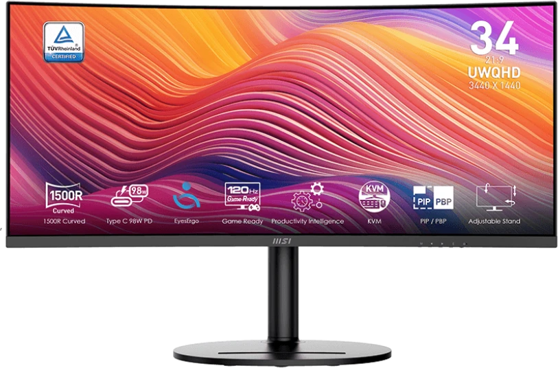 Монитор 34" MSI Modern MD342CQP черный