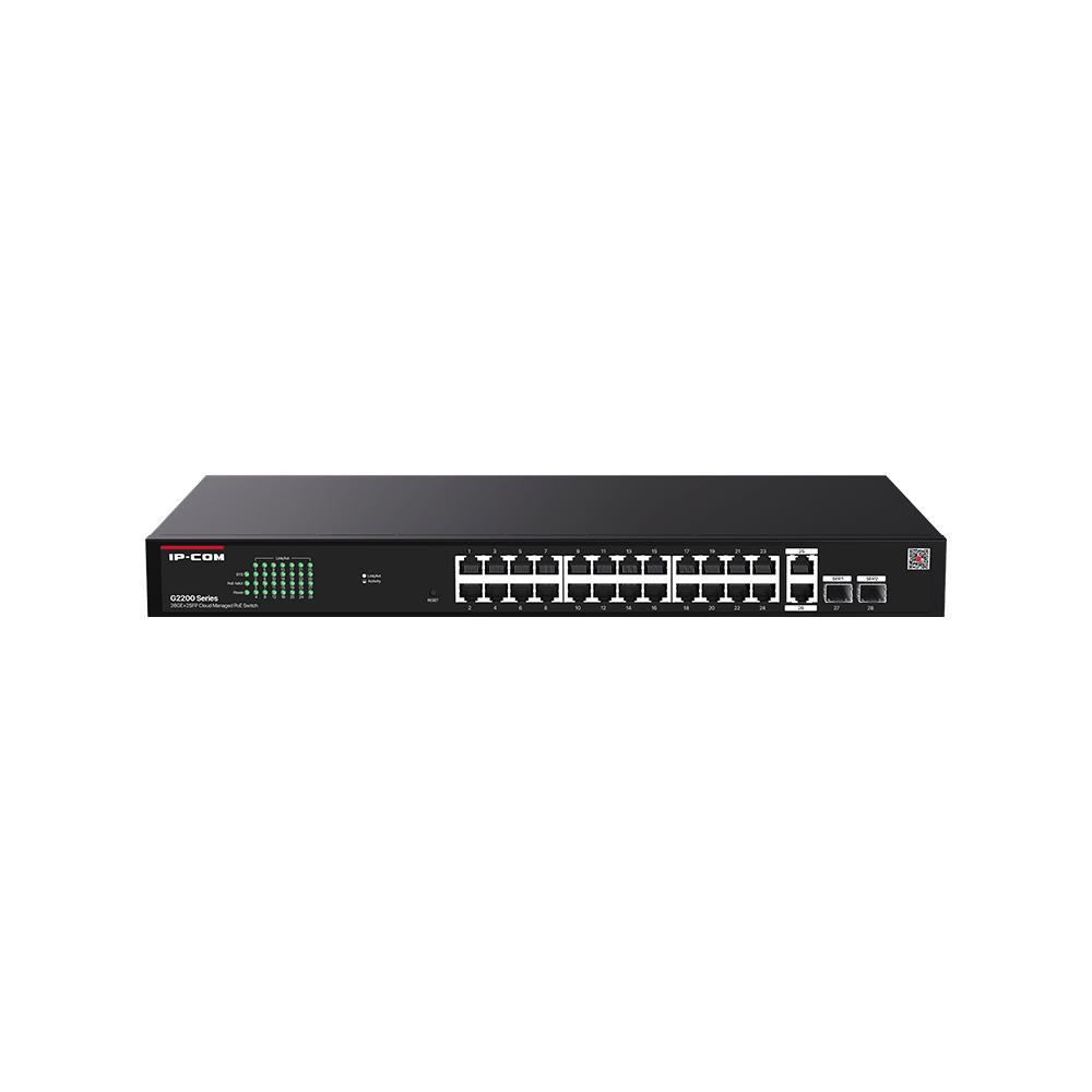 Коммутатор IP-Com (Tenda) G2228P-24-410W, 26x1 Гбит/с, SFP/uplink: SFPx2 (G2228P-24-410W)