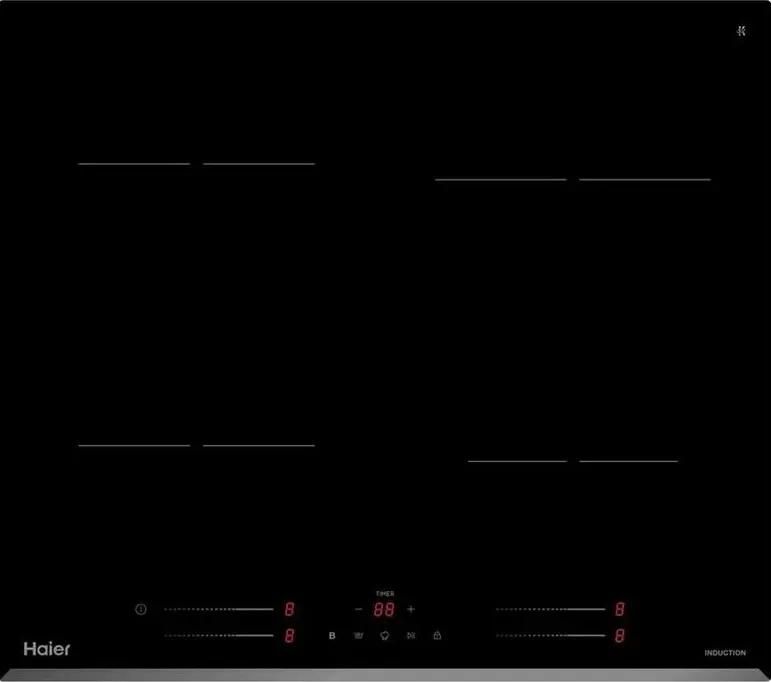 Индукционная варочная панель HAIER HHY-Y64SVB 4 конфорки, черный