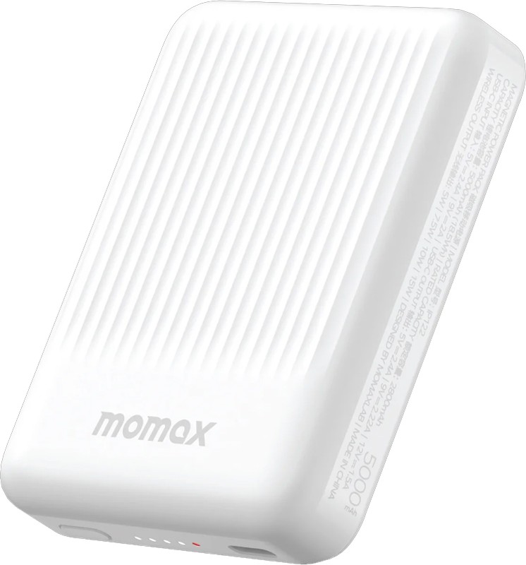 Портативный аккумулятор (Powerbank) Momax IP122 Q.Mag Minimal, 5000 мА·ч, белый