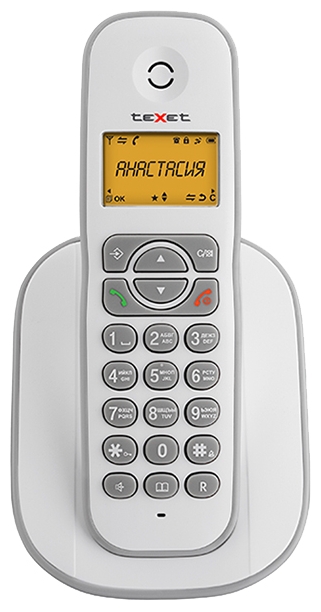 

Радиотелефон teXet TX-D4505A, DECT, АОН, черный, TX-D4505A