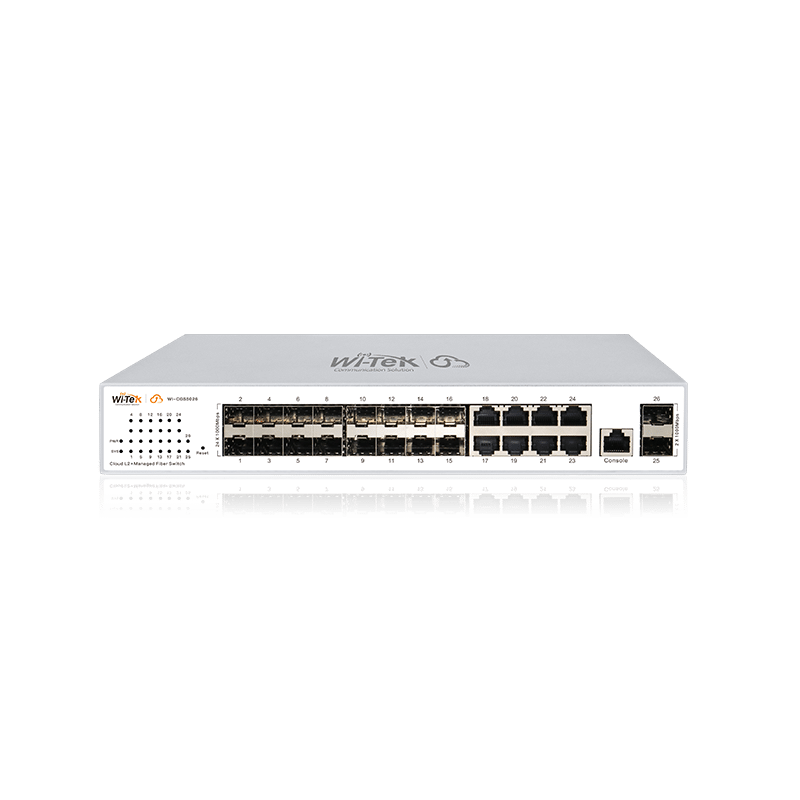 Коммутатор Wi-Tek WI-CGS5026, 8x1 Гбит/с, SFP 18x1 Гбит/с (WI-CGS5026 v2)