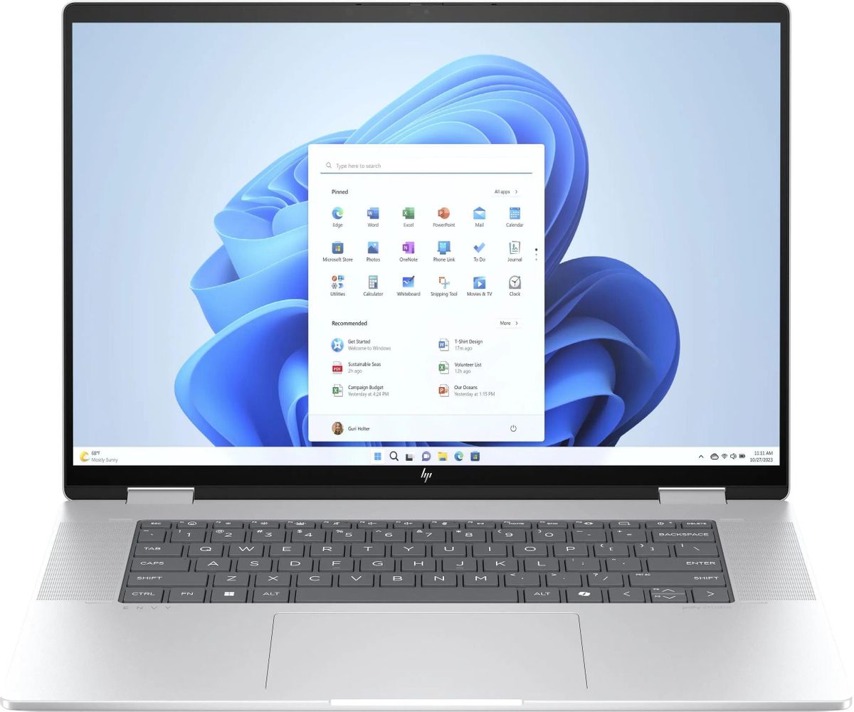 Ноутбук 16" HP Envy x360 16-ac0009ci, серебристый (B09JNEA)