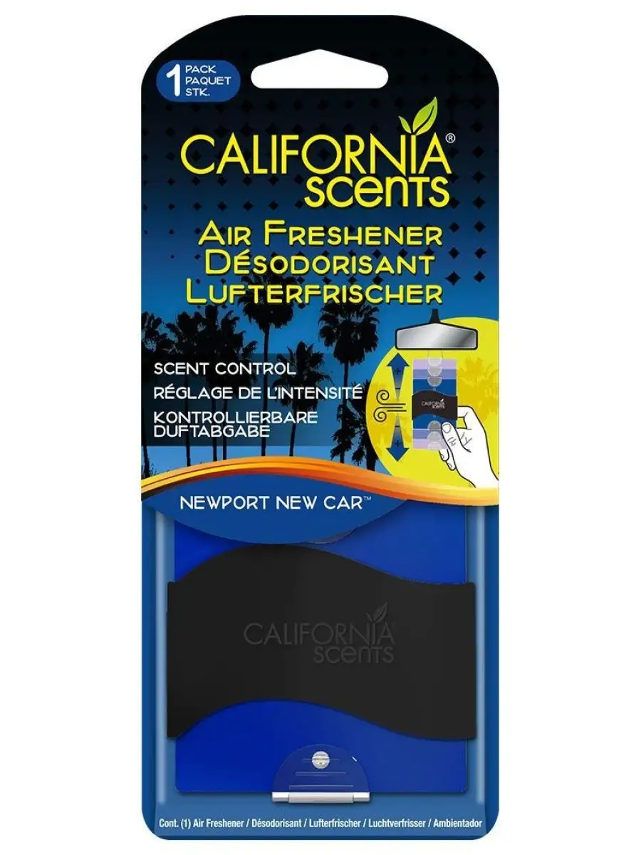 Ароматизатор автомобильный подвесной California Scents Newport New Car новая машина