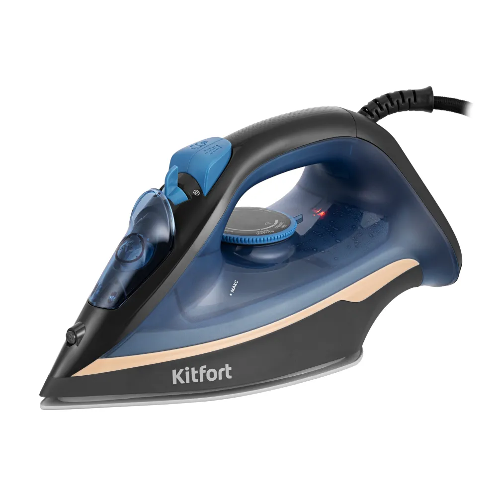 Утюг Kitfort KT-2609 2.2 кВт, синий/черный
