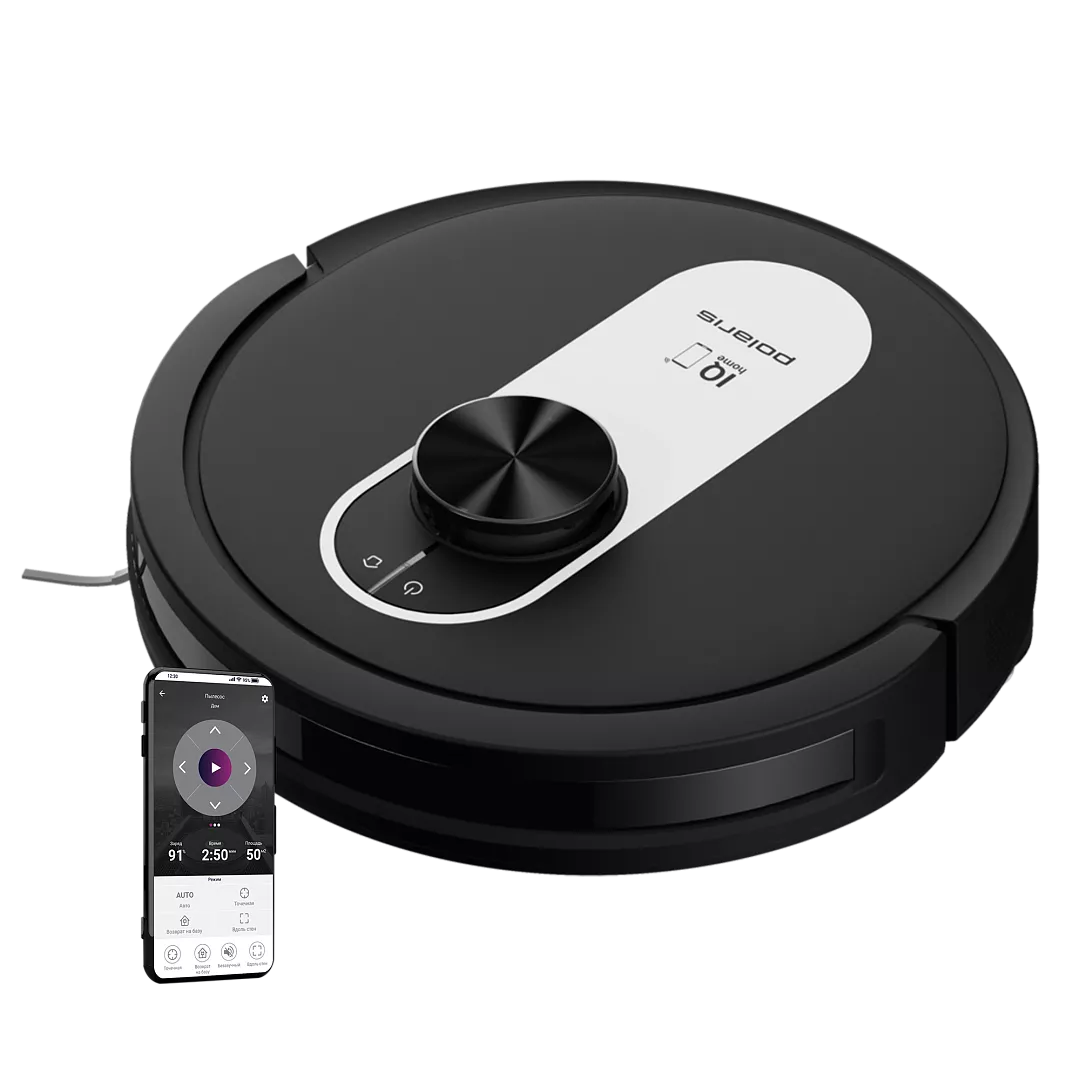 Робот-пылесос Polaris PVCR 4250 WIFI IQ Home, черный