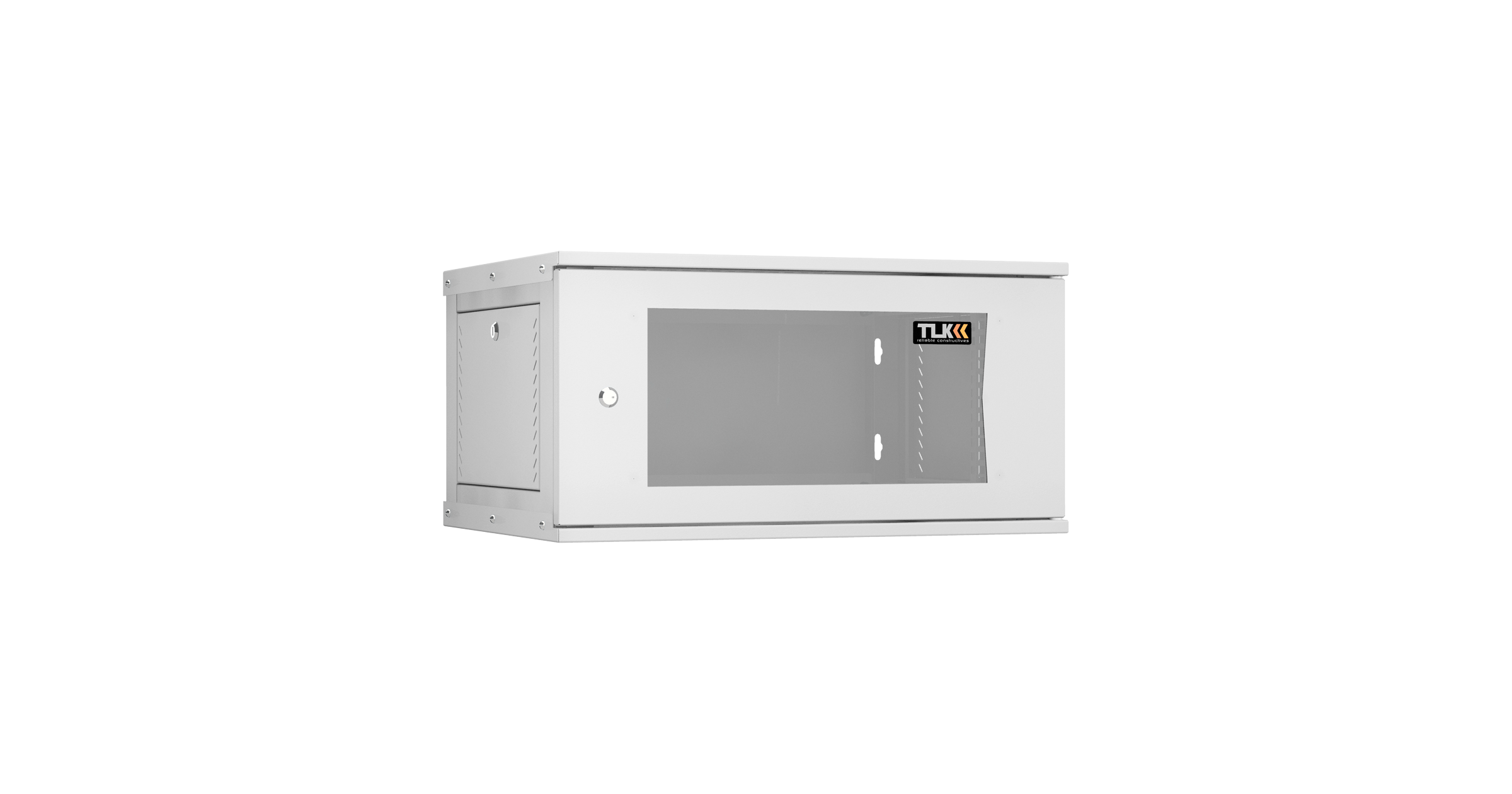 

Шкаф телекоммуникационный настенный 6U 600x450 мм, стекло, серый, разборный, TLK Lite TWI-066045-R-G-GY, TWI-066045-R-G-GY