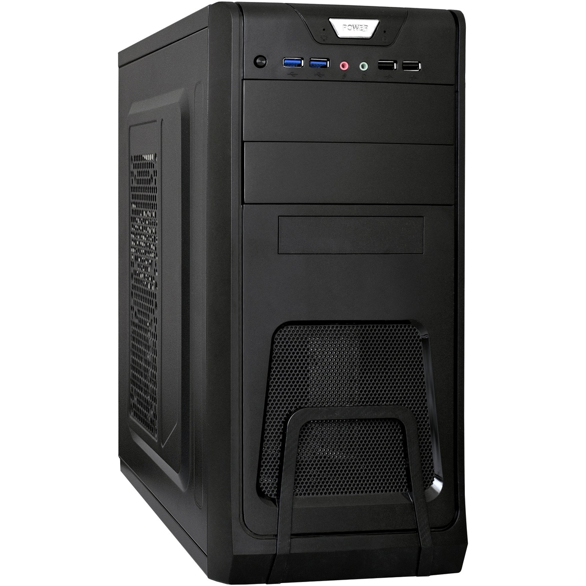 Корпус ExeGate CP-603, Midi-Tower, без БП, черный