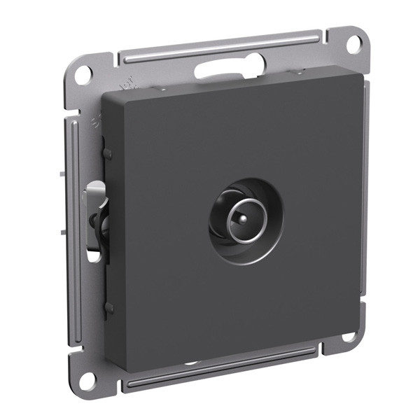 Розетка TV Systeme Electric AtlasDesign, базальт