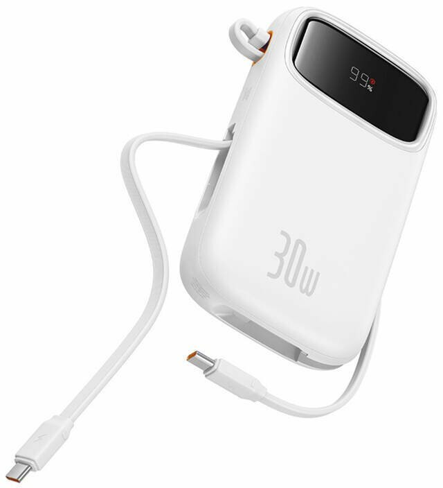Портативный аккумулятор (Powerbank) BASEUS QPow 2, 20000 мА·ч, белый