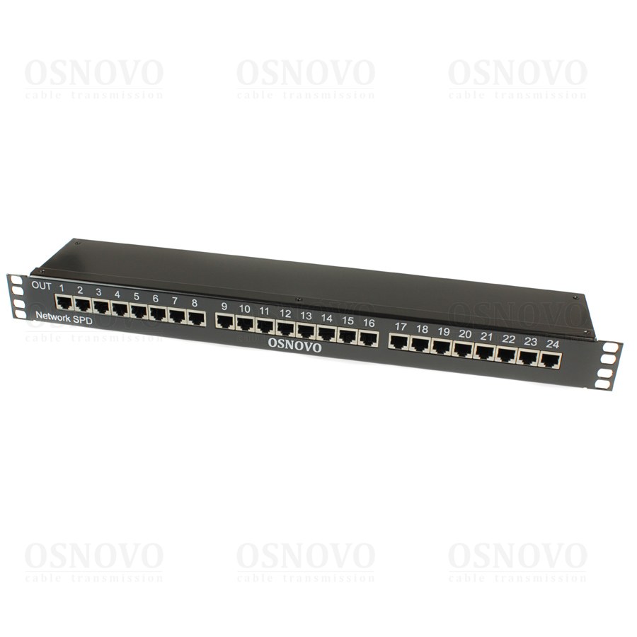 Грозозащита Osnovo, RJ-45/RJ-45, 1 Гбит/с (14277)