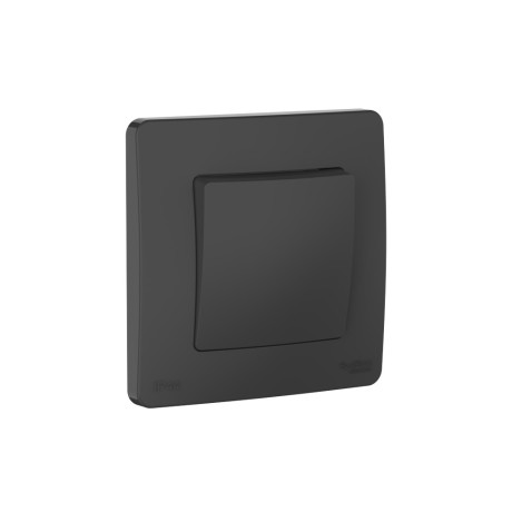 Переключатель Systeme Electric, 1кл., антрацит