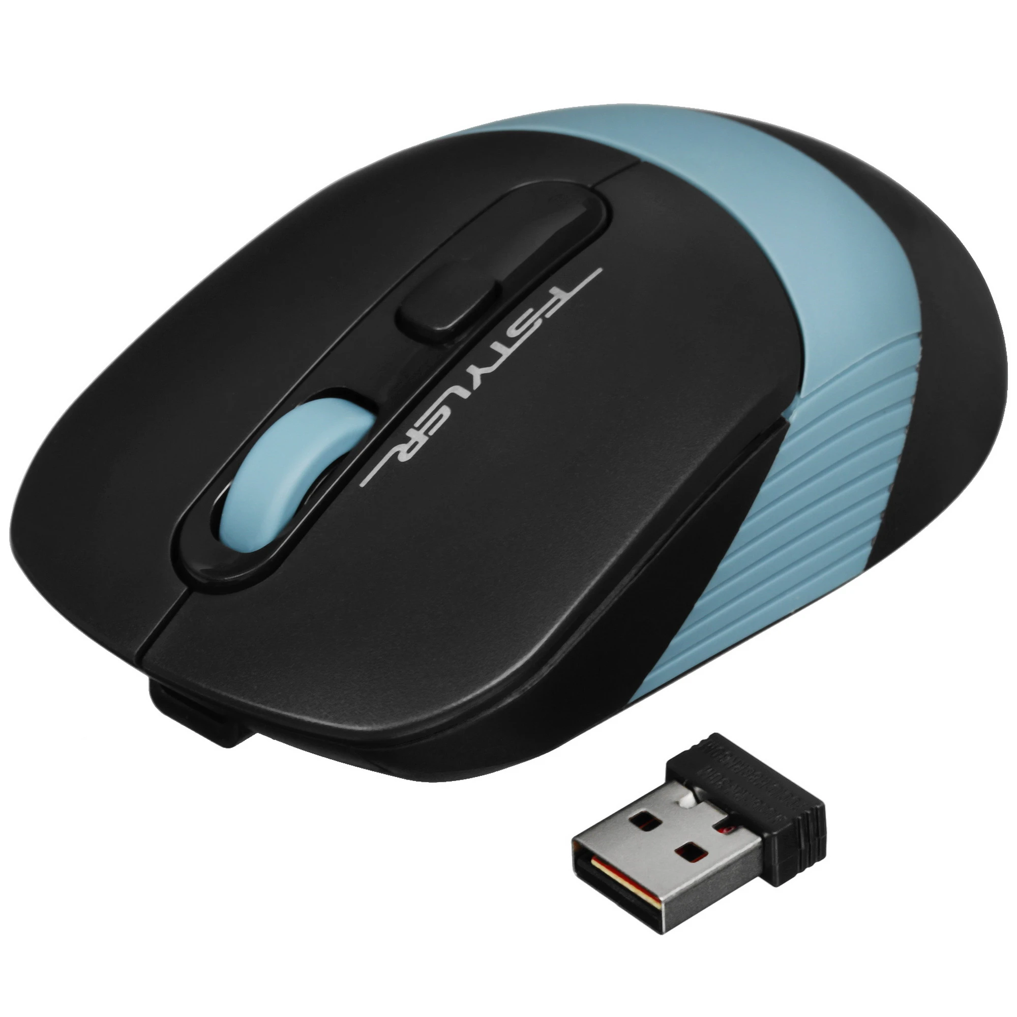 

Мышь беспроводная A4Tech Fstyler FB10CS, 2000dpi, оптическая светодиодная, Bluetooth/Радиоканал, черный/синий (FB10CS USB ASH BLUE), Fstyler FB10CS