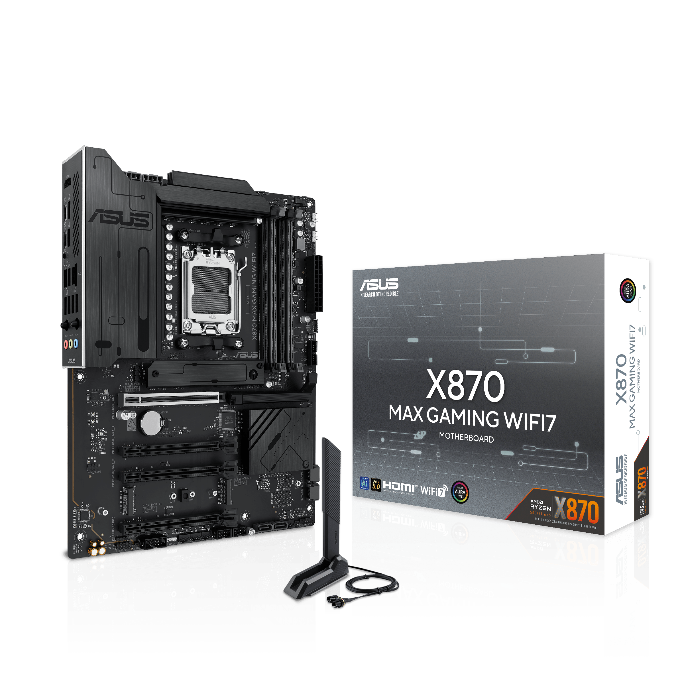 Материнская плата ASUS X870 MAX GAMING WIFI7, AM5, AMD X870, ATX