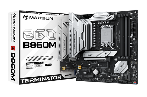 Материнская плата MaxSun Terminator B860M, LGA1851, Intel B860, mATX