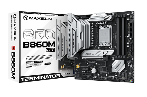 Материнская плата MaxSun Terminator B860M WIFI, LGA1851, Intel B860, mATX