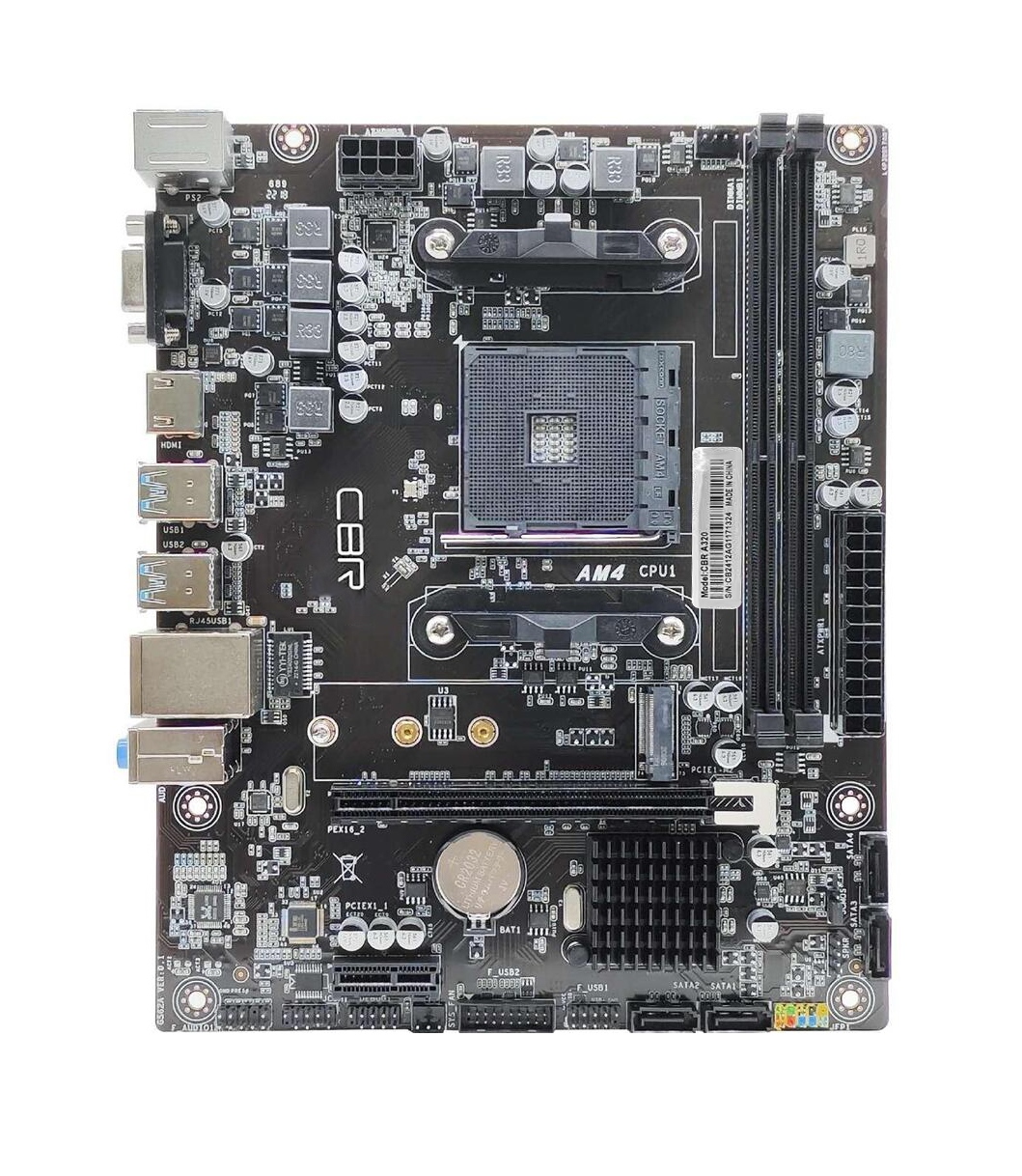 Материнская плата CBR A320, SocketAM4, AMD A320, mATX