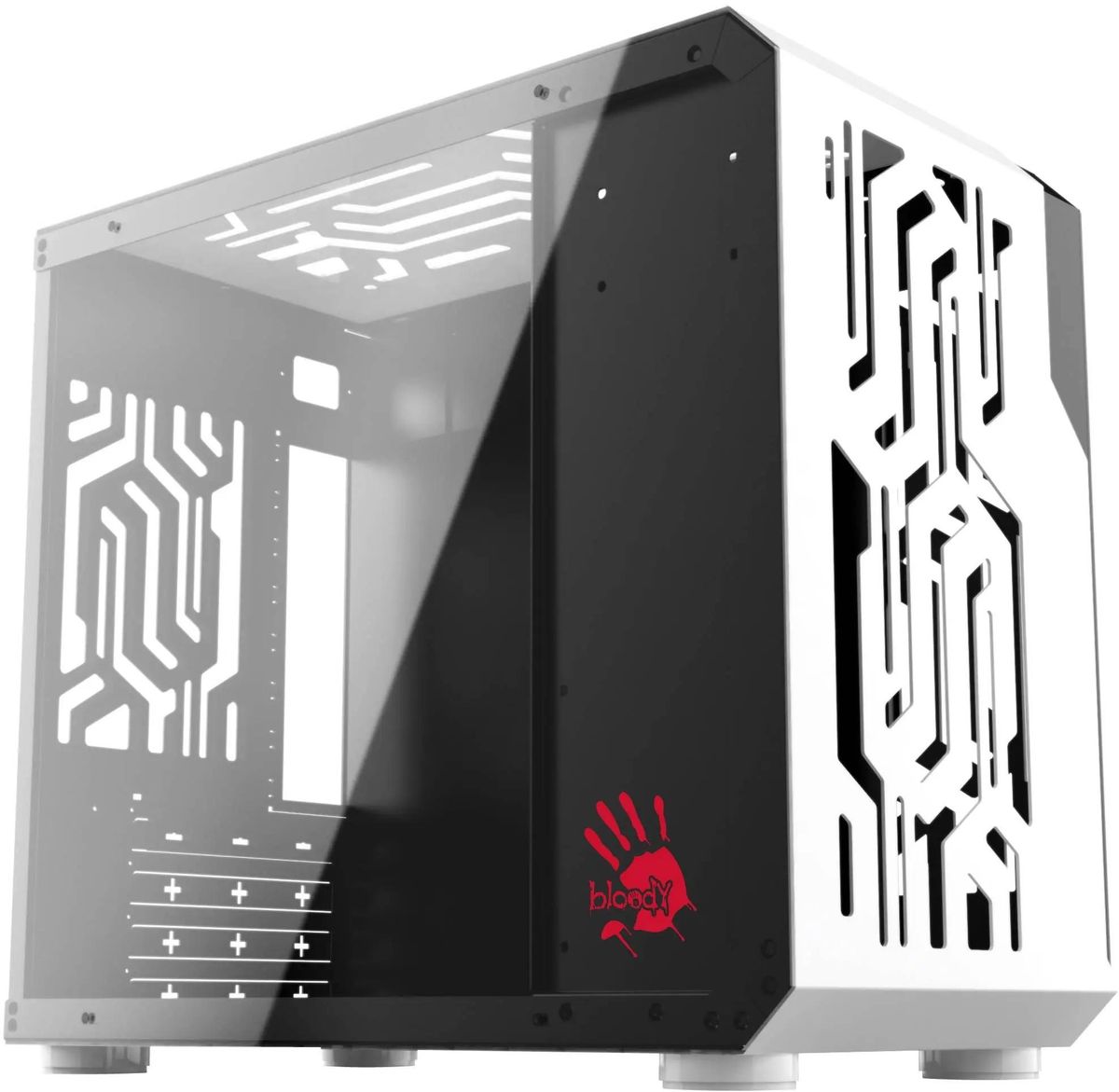 

Корпус Bloody BD-CC110-WH, mATX, Mini-Tower, 2xUSB 3.0, USB Type-C, белый, без БП (BD-CC110-WH), BD-CC110-WH