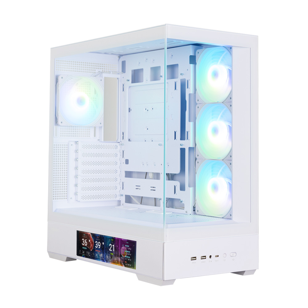 Корпус Zalman P40 DS, Midi-Tower, без БП, белый