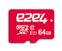 

Карта памяти 64Gb microSDXC e2e4 Premium Class 10 UHS-I с адаптером (OT64GMSD10U1A), OT64GMSD10U1A