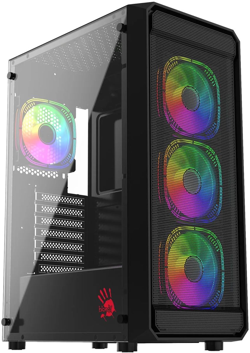 Корпус Bloody BD-CC114F, Midi-Tower, без БП, черный
