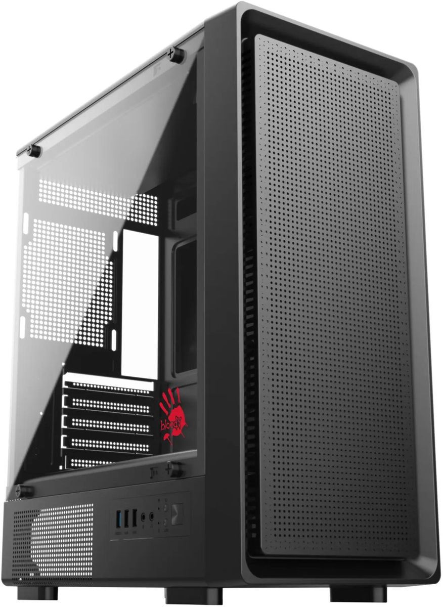Корпус Bloody BD-CC118, Midi-Tower, без БП, черный