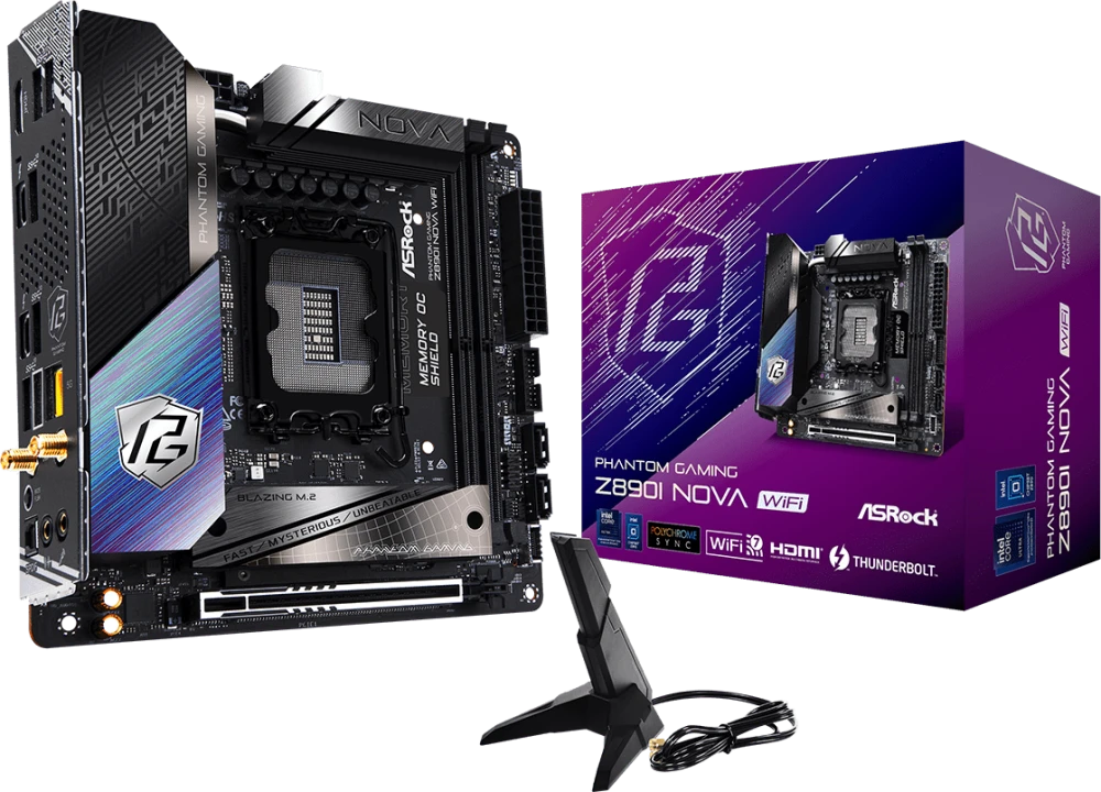 Материнская плата ASRock Z890I NOVA WIFI, LGA1851, Intel Z890, mini-ITX