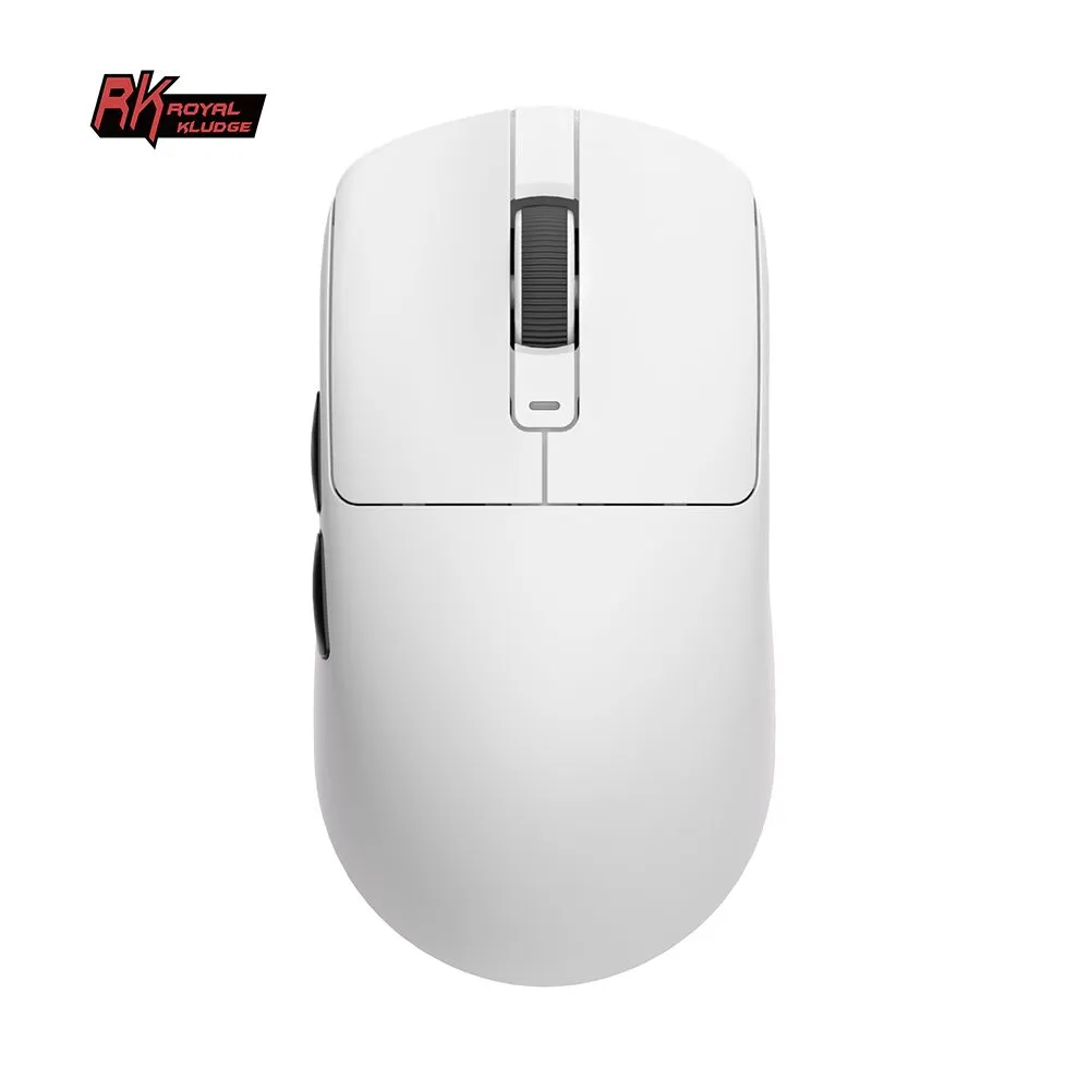 Мышь Royal Kludge M3, Bluetooth/Радиоканал/USB, белый/черный (6935280827648)