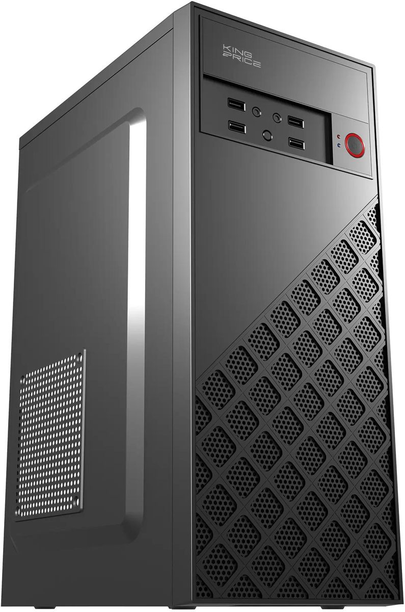 Корпус KingPrice KPCC-MD203, Midi-Tower, без БП, черный