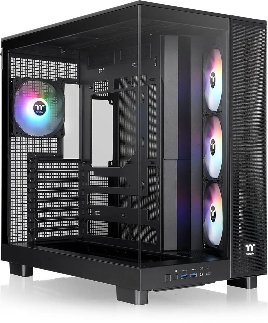 Корпус Thermaltake View 380 XL TG ARGB, Midi-Tower, без БП, черный