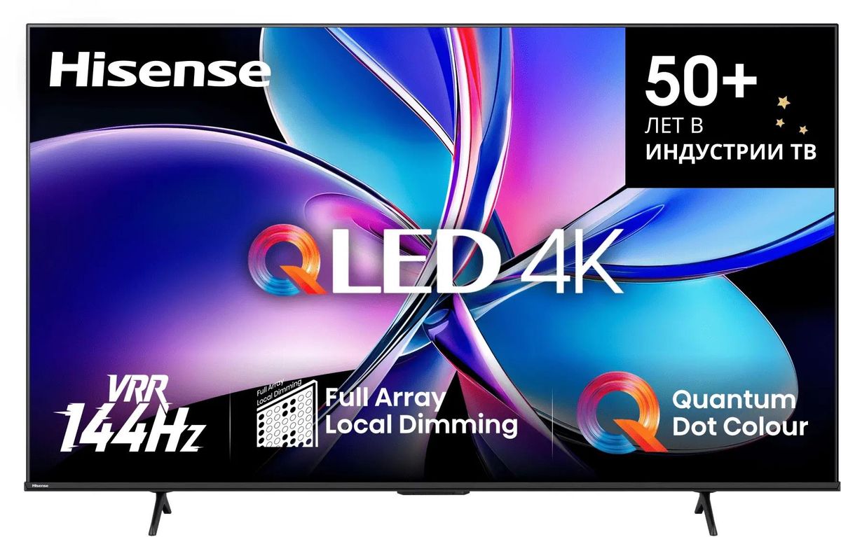 Телевизор 75" Hisense 75E7Q PRO, 3840x2160, черный