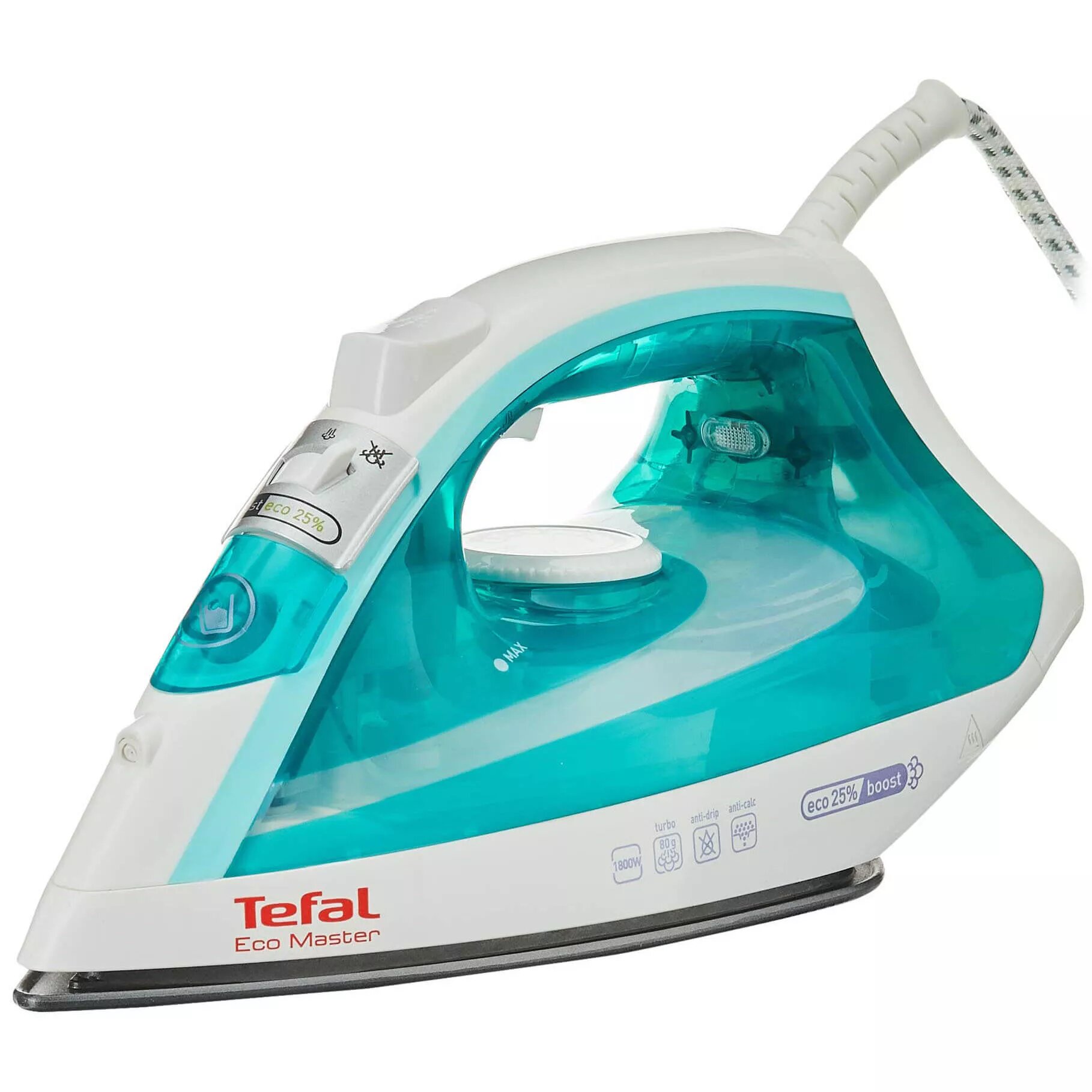 Утюг Tefal FV1721L0 1.8 кВт, белый/бирюзовый