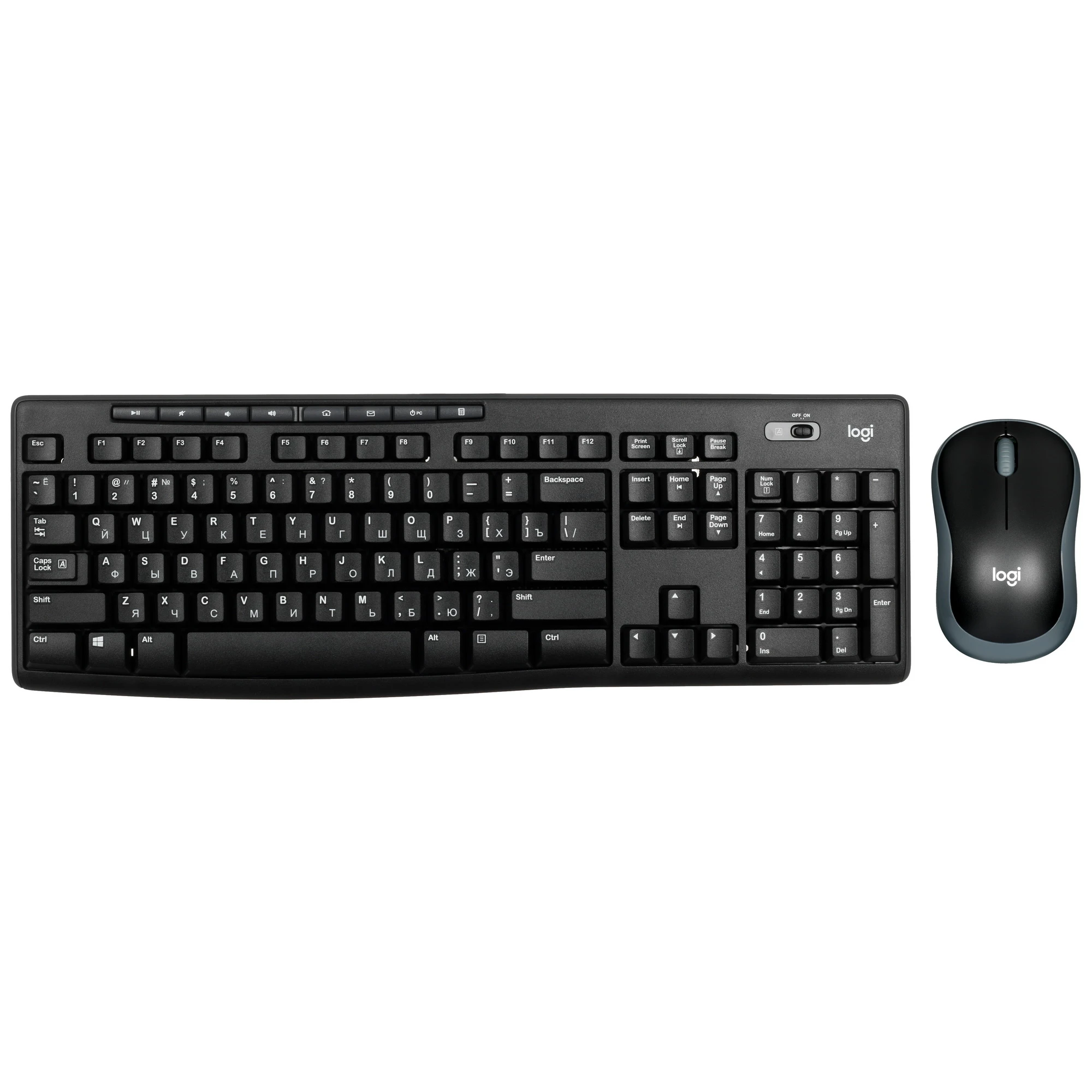 Клавиатура + мышь Logitech MK270, USB, черный (920-003381/920-004509/920-004518)