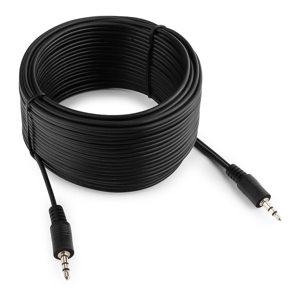Кабель соединительный Jack 3.5mm(M) Jack 3.5mm(M), 10 м, Cablexpert CCA-404-10M-N