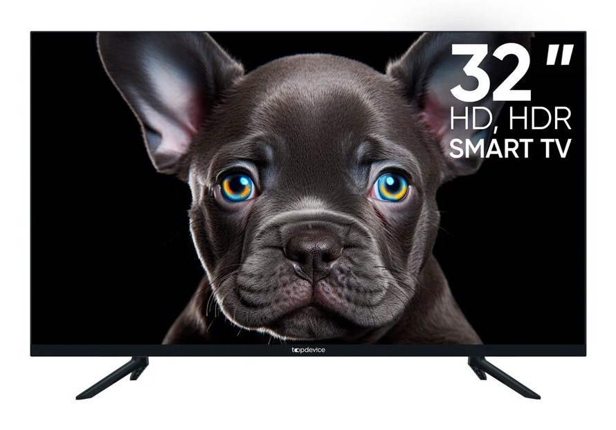 Телевизор 32" Topdevice TDTV32CS08H_BK, 1366x768, черный