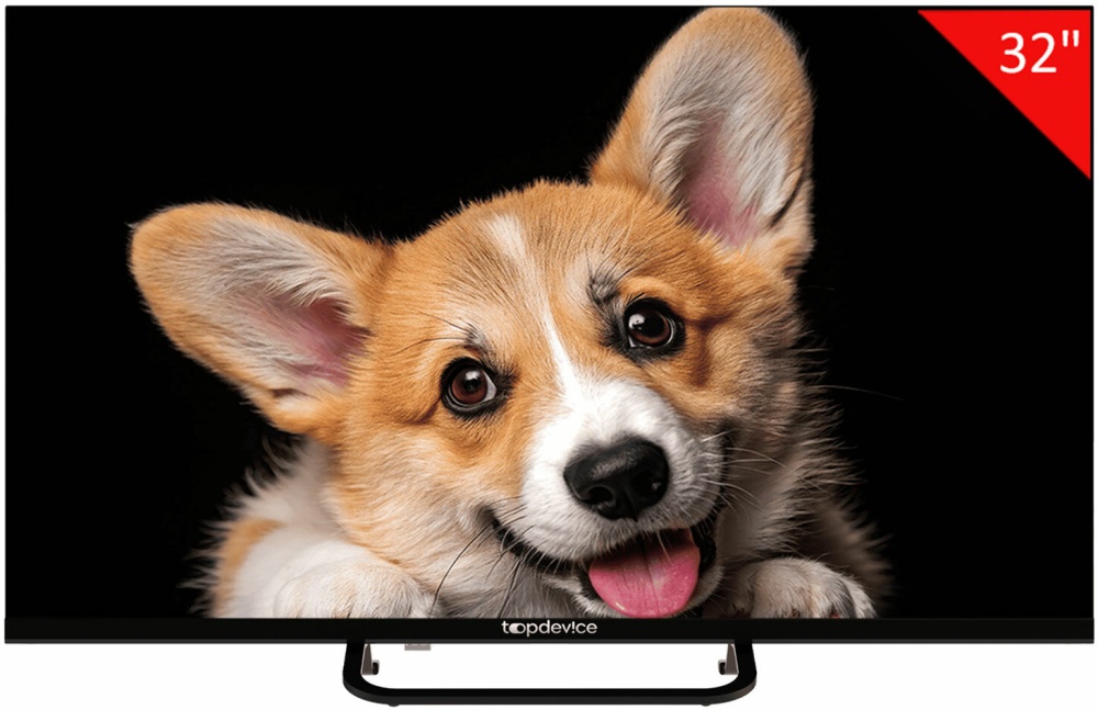 Телевизор 32" Topdevice TDTV32CS03H_BK, 1366x768, черный