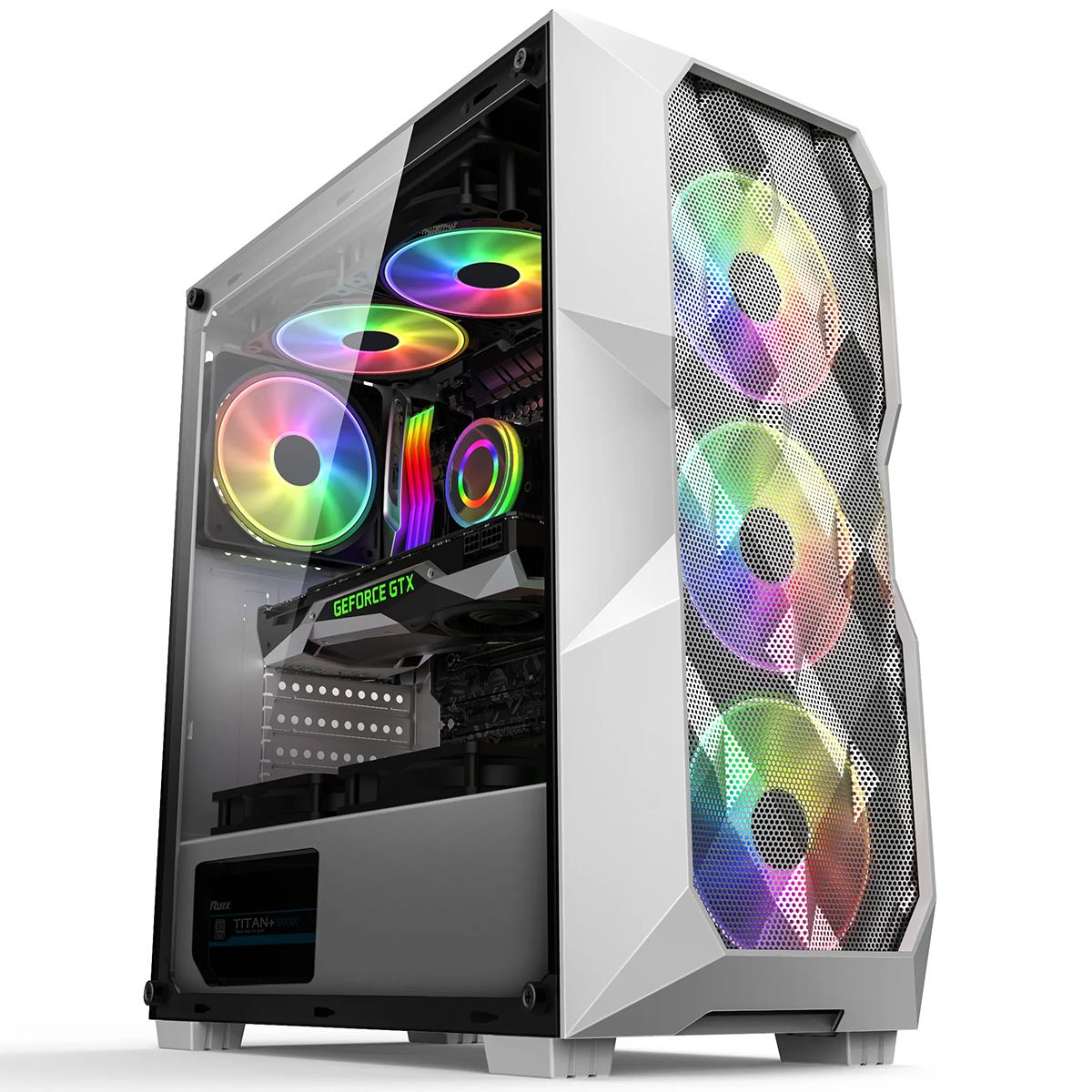 Корпус Alseye Big Jony, Midi-Tower, без БП, белый