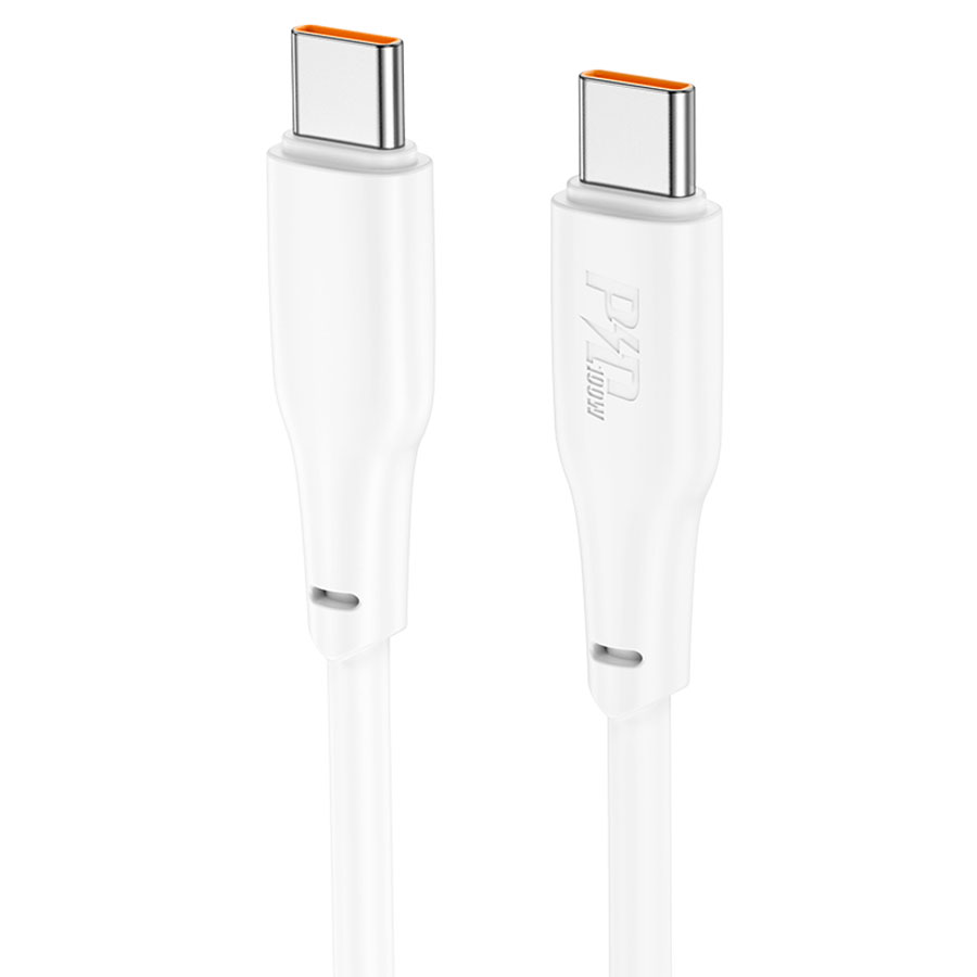 Кабель USB Type-C(m)-USB Type-C(m), 2 м, белый, HOCO Force X93 (6931474790729)